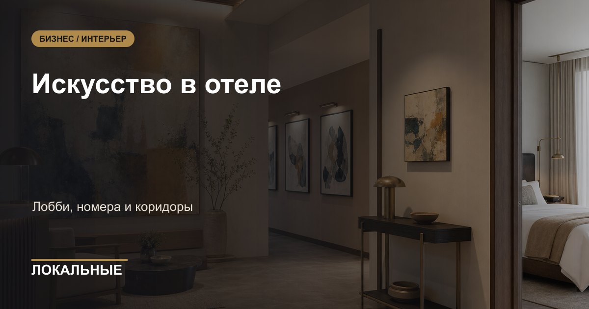 Искусство в отеле: лобби, номера и коридоры