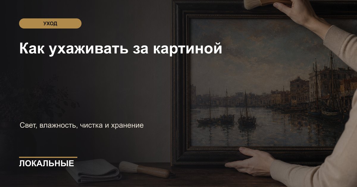 Как ухаживать за картиной