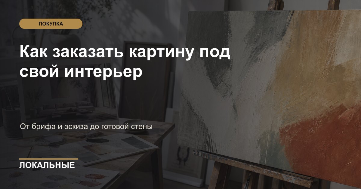 Как заказать картину под свой интерьер: от брифа до стены