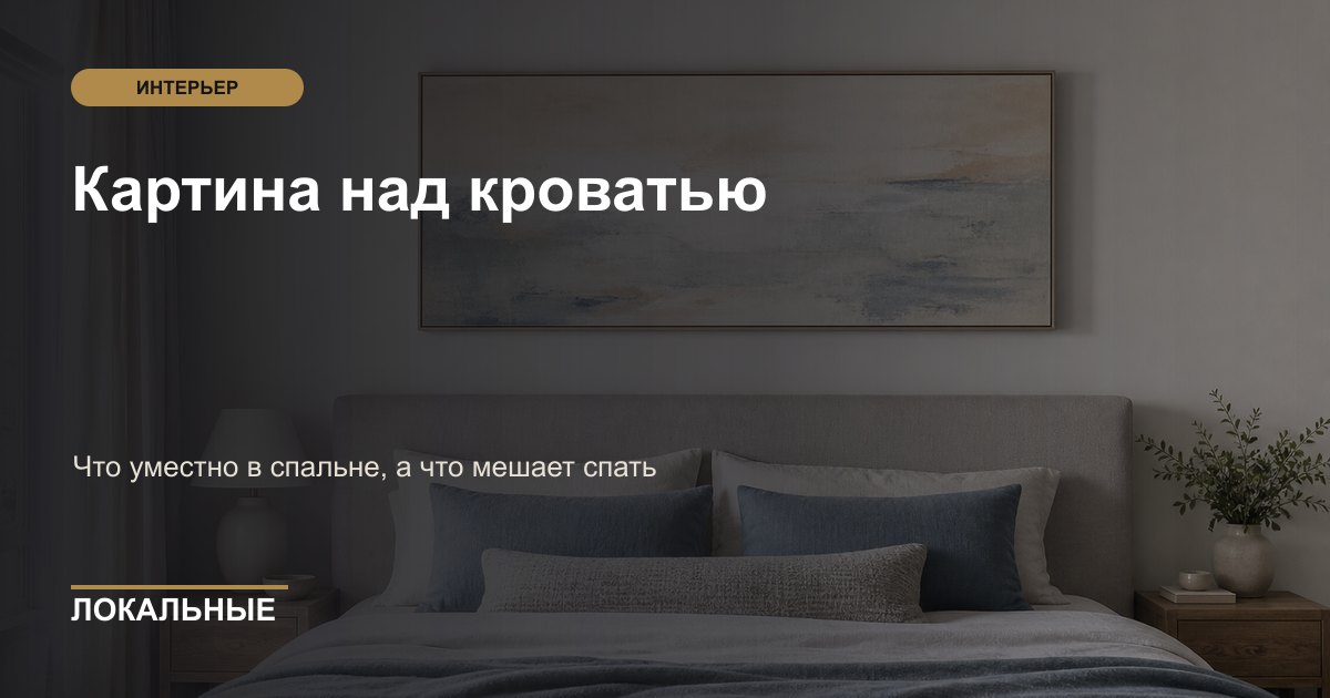 Картина над кроватью: что уместно в спальне, а что мешает спать