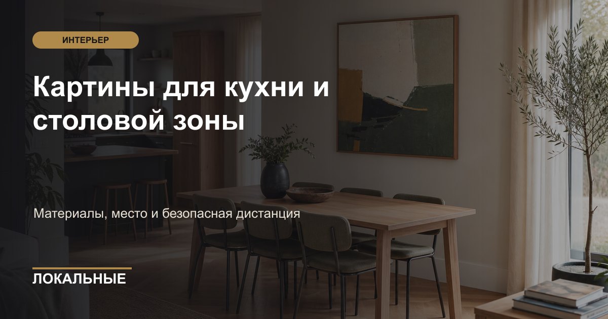 Картины для кухни и столовой зоны