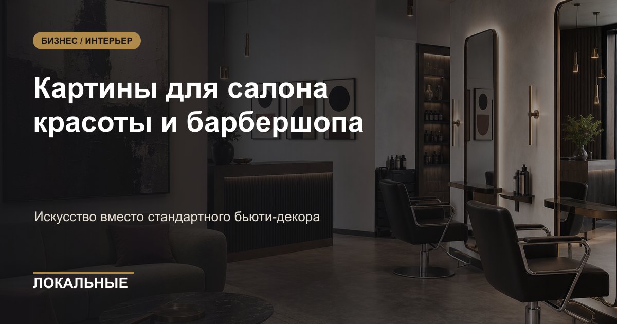 Картины для салона красоты и барбершопа