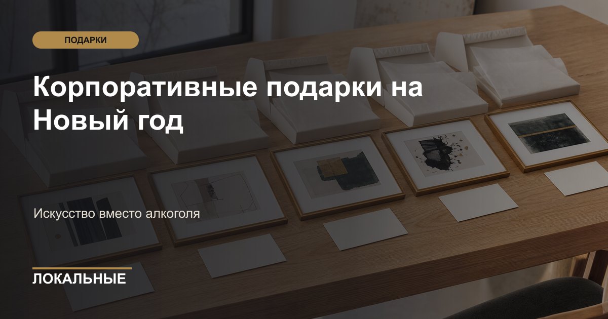 Корпоративные подарки на Новый год: искусство вместо алкоголя