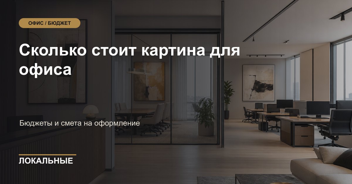 Сколько стоит картина для офиса: бюджеты и смета на оформление