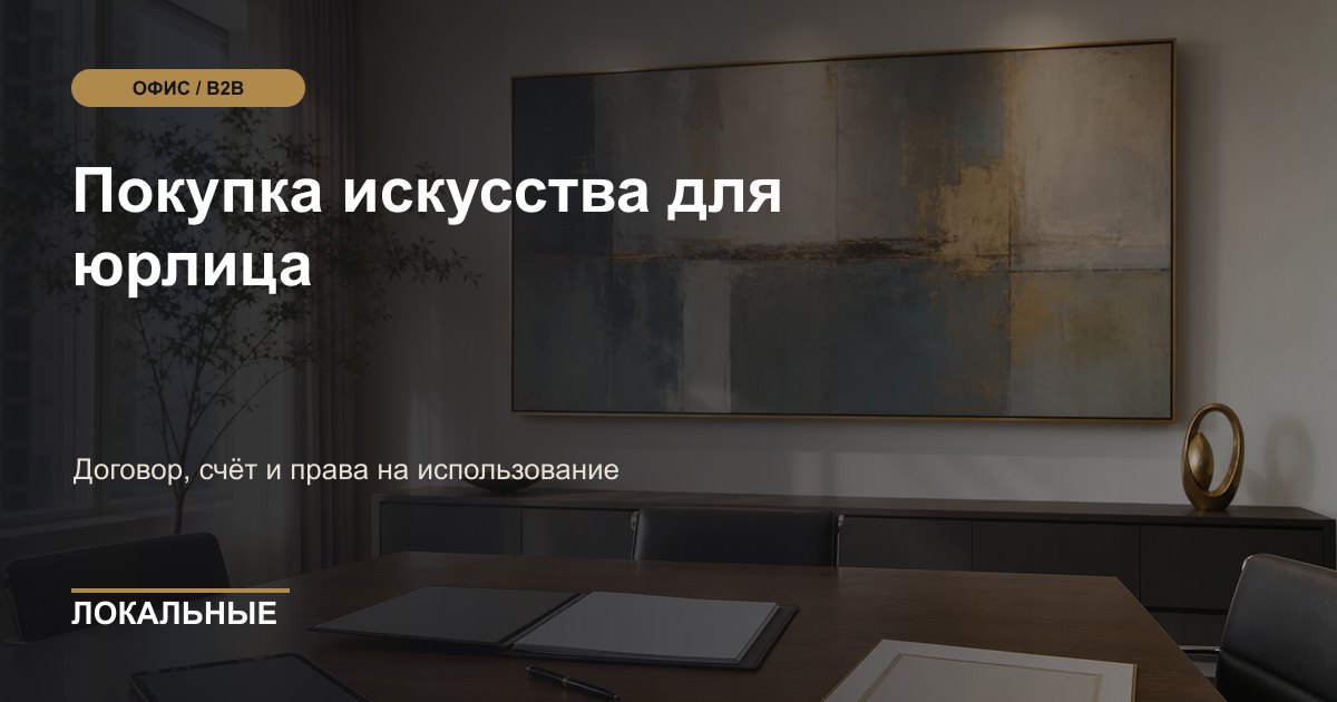 Покупка искусства для юрлица: документы и права