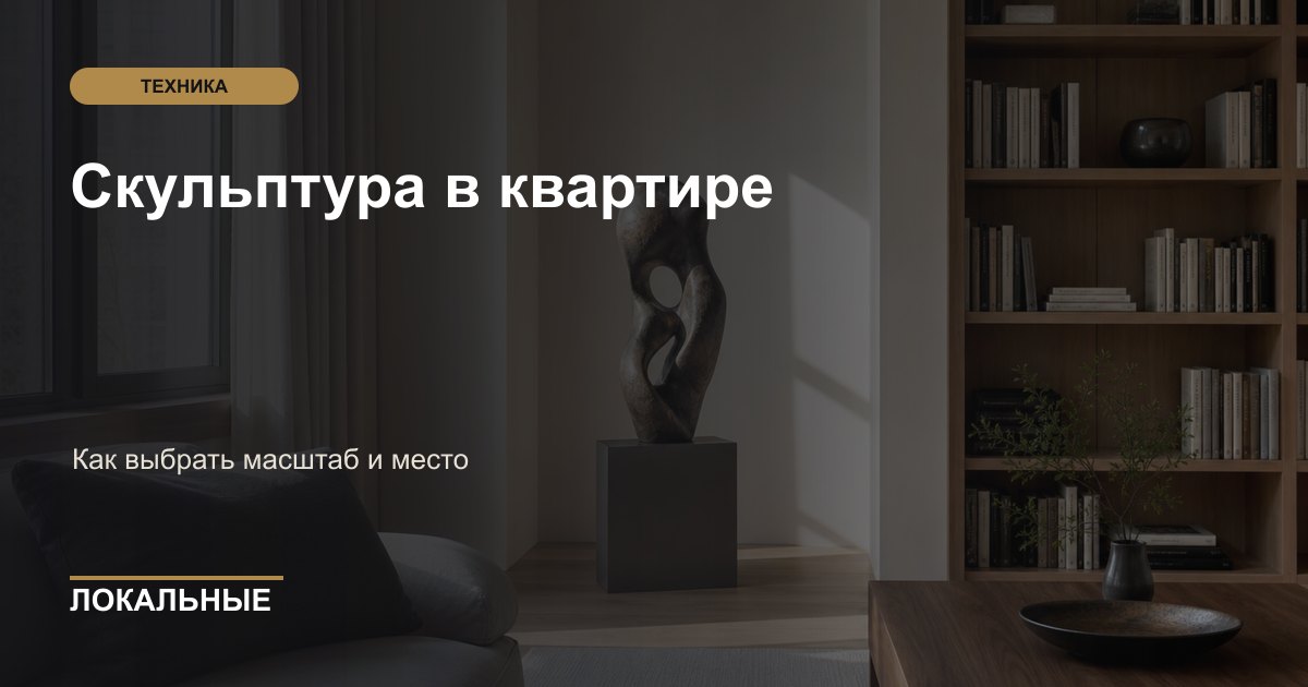Скульптура в квартире: как выбрать масштаб и место
