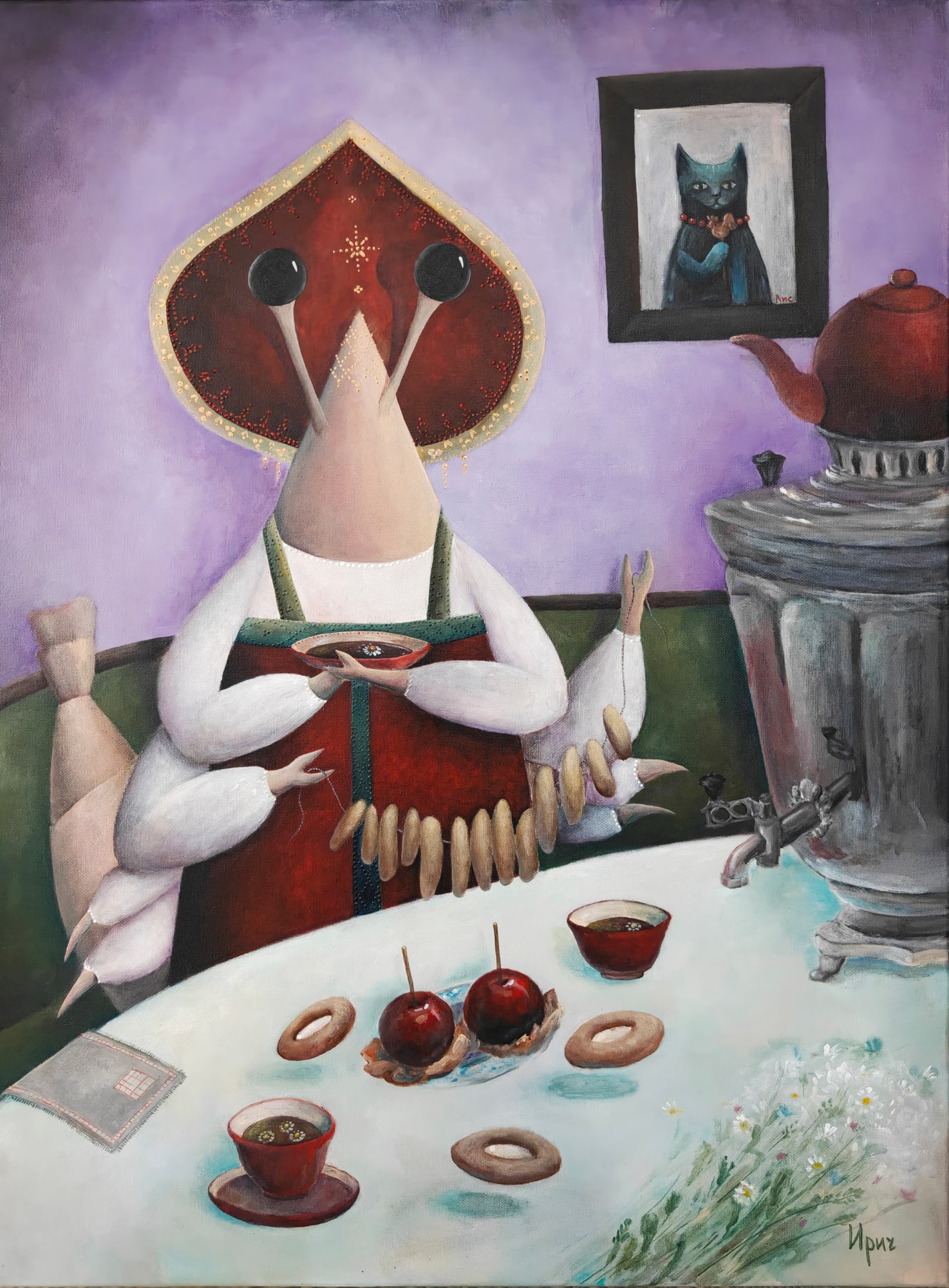 Русская, Ирина Дубинина, картина, холст, акрил