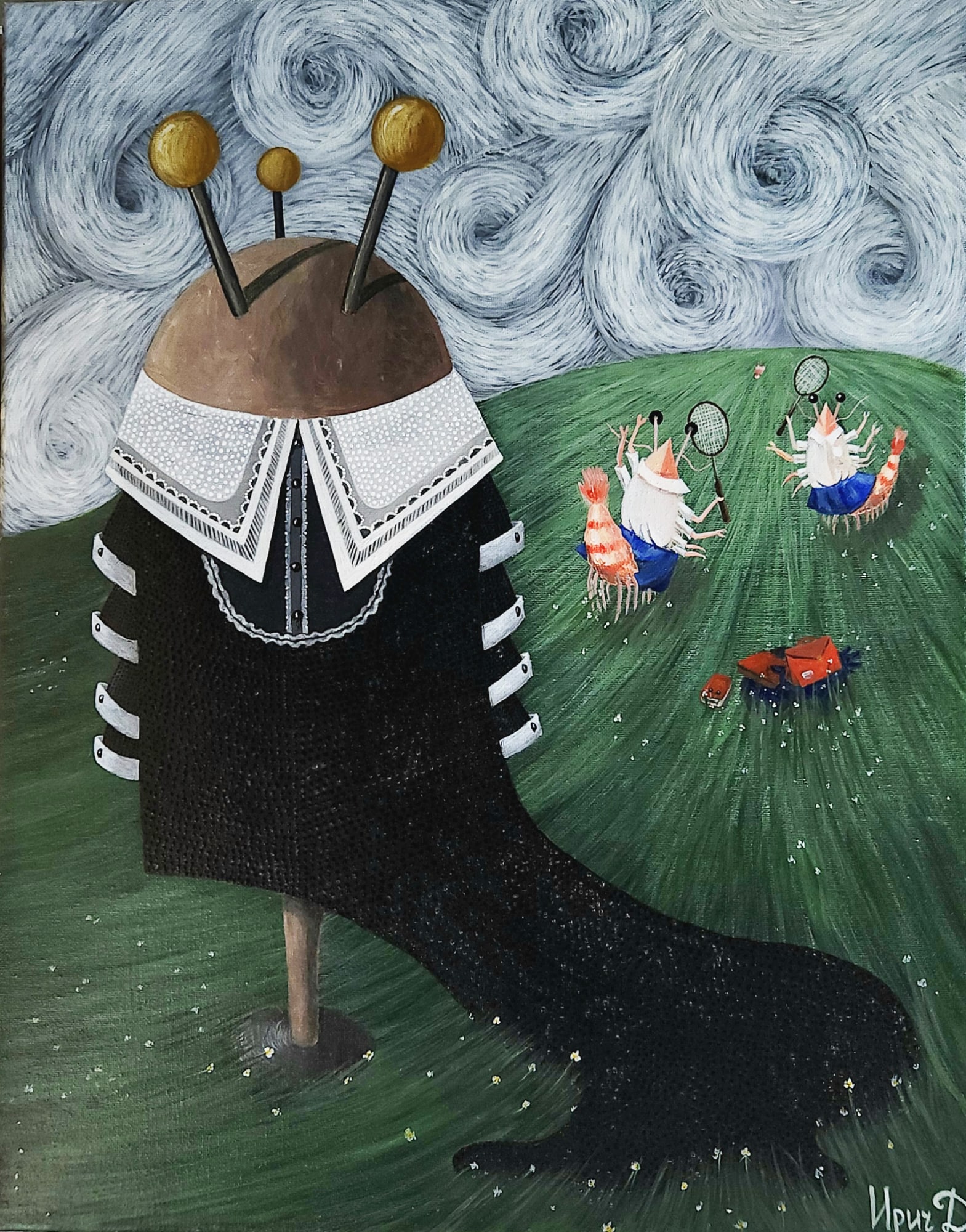 Мария и Алиса, Ирина Дубинина, картина, холст, акрил