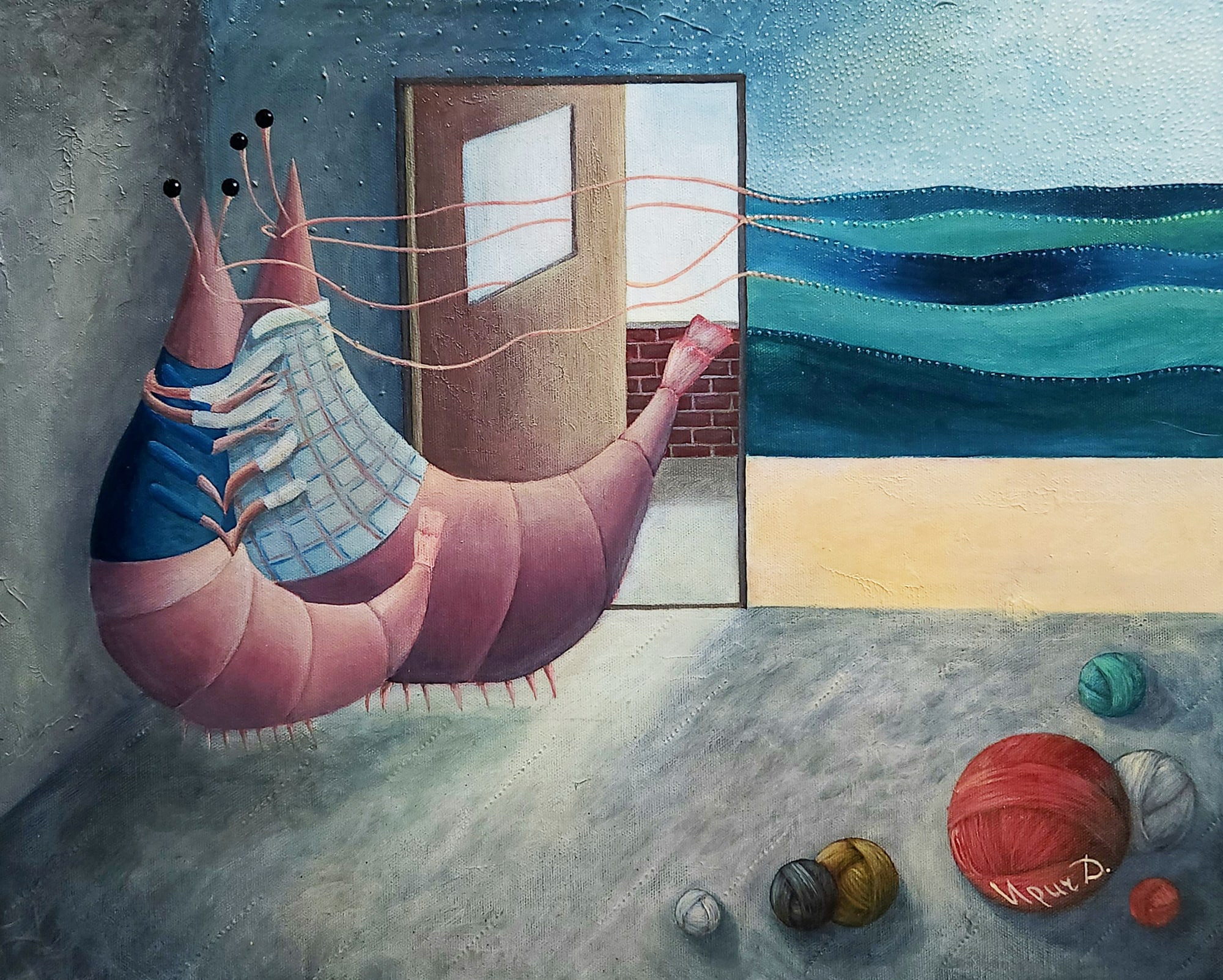 Этаж №16, Ирина Дубинина, картина, холст, акрил