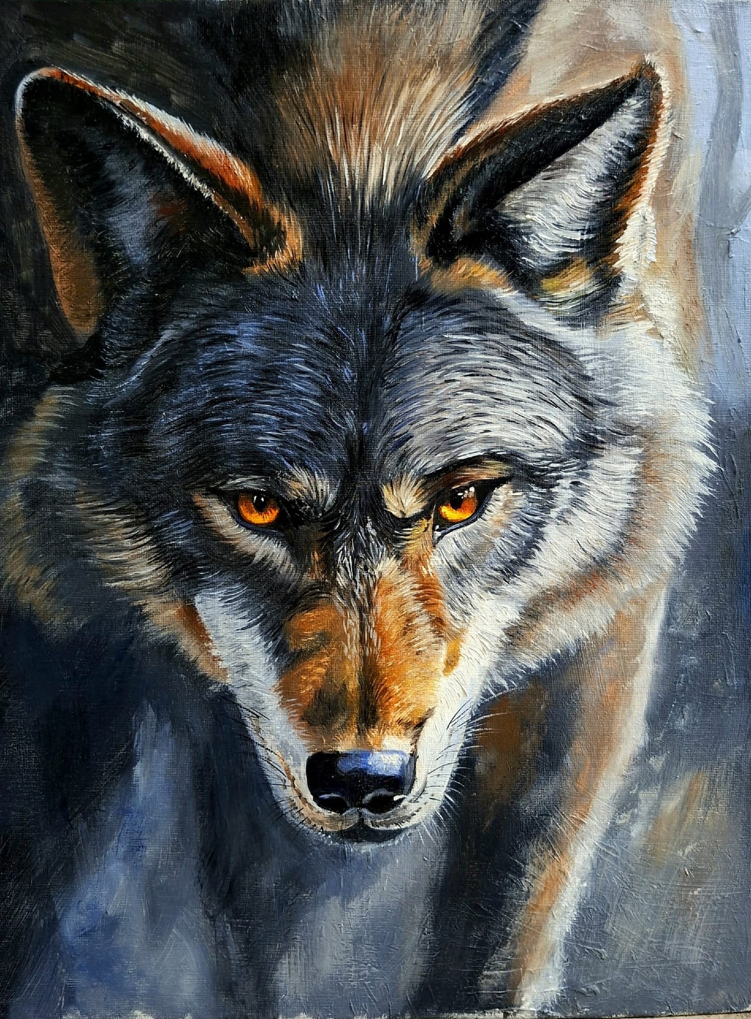 Серый, Косицкий Андрей Андреевич, картина, масло, холст